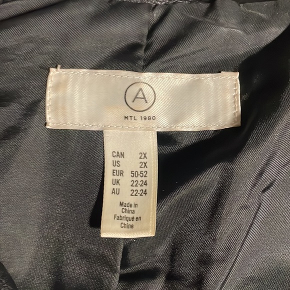 A- MTL 1980 2XL Faux Leather Jacket Black - Picture 6 of 8